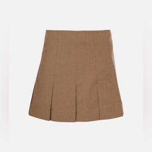 GANNI Pleated Skirt - Tigers Eye